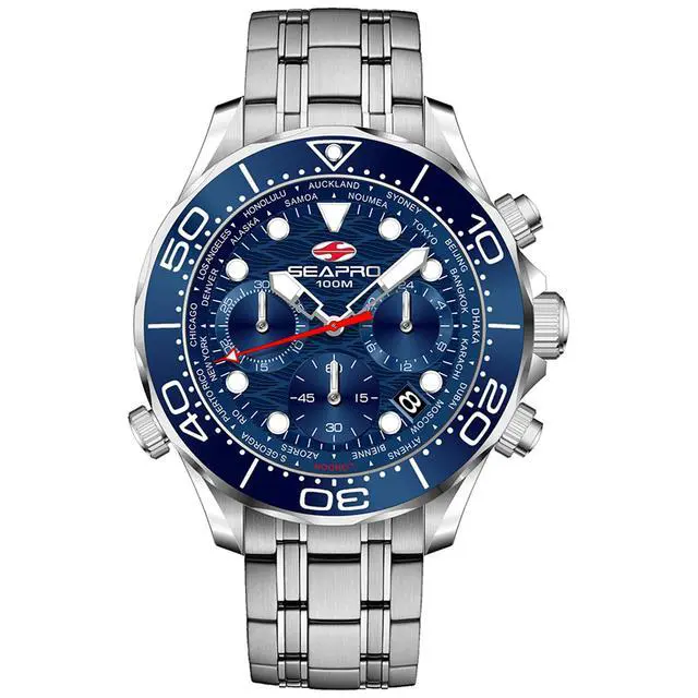 Alt view image 2 of 2 - Seapro Men's Mondial Timer Blue Dial Watch - SP0152