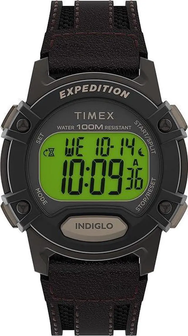 Main image of Timex Expedition Digital 41mm Leather Mens Watch