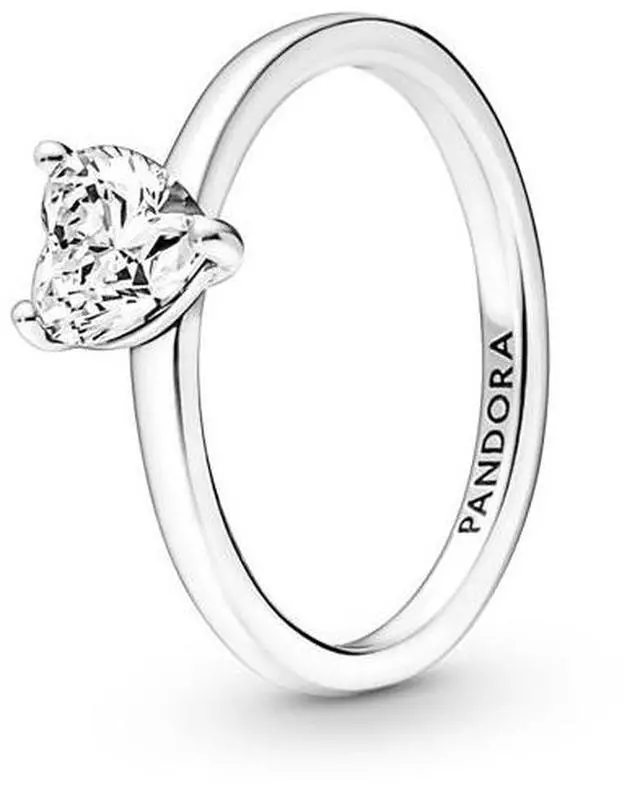 Main image of Pandora Sparkling Heart Solitaire Ring