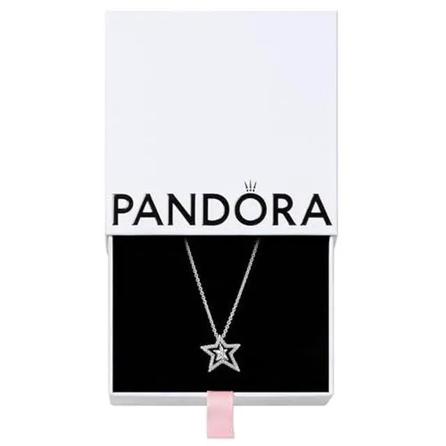 Alt view image 2 of 3 - Pandora Pave Asymmetric Star Collier Necklace