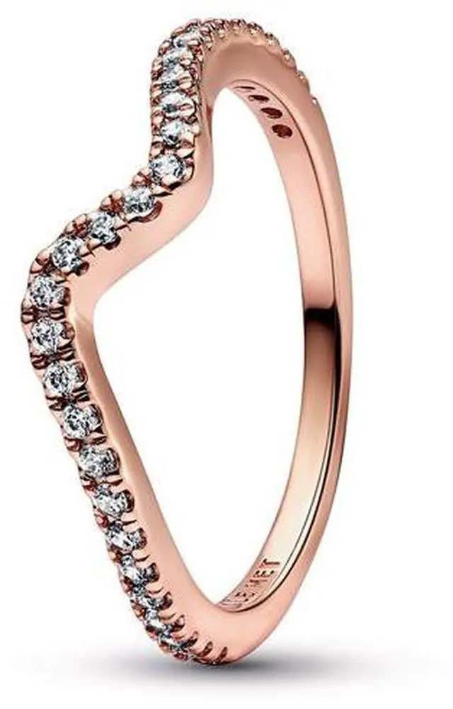 Main image of Pandora Sparkling Wave Ring Women's Jewelry