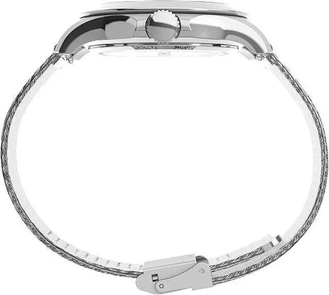 Alt view image 2 of 3 - Timex Kaia 38mm Stainless Steel Mesh Crystal Ladies Watch TWH6Z5910