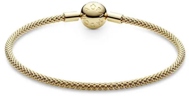 Main image of Pandora 14k Gold Plated mesh bracelet