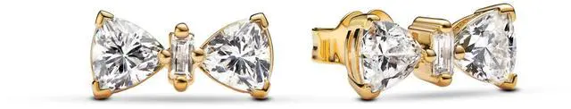 Main image of Pandora Timeless Sparkling Bow Stud Earrings