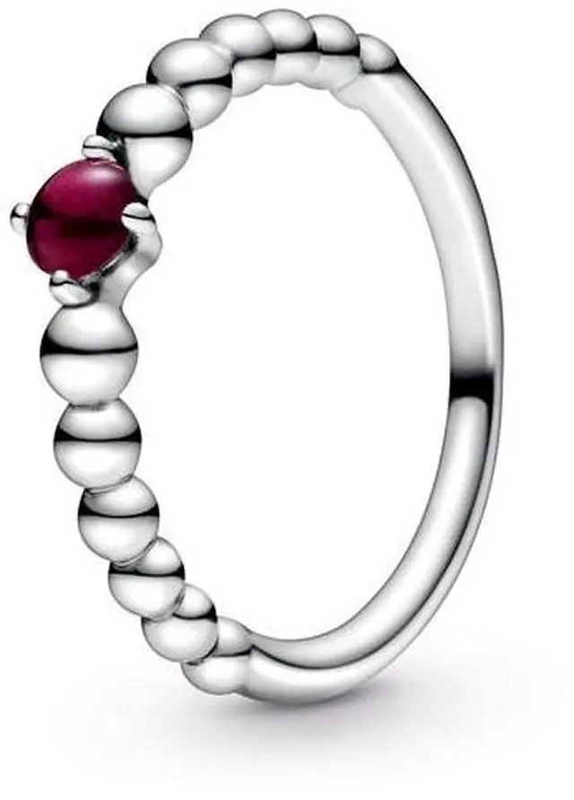 Main image of Pandora Dark Red Beaded Ring