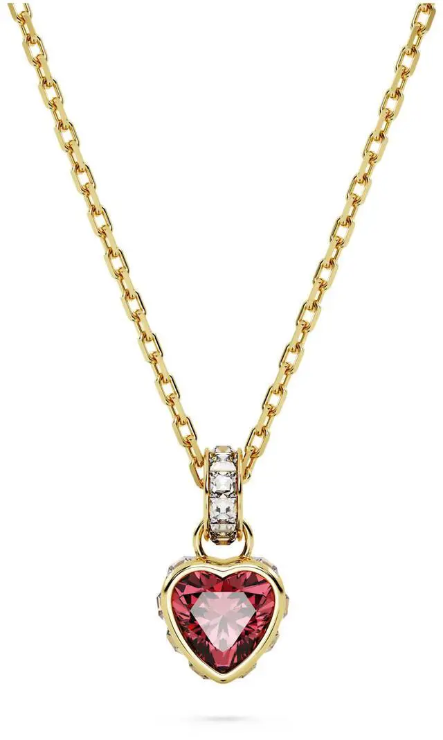 Main image of Swarovski Chroma Pendant - Heart - Red - Gold-tone Plated