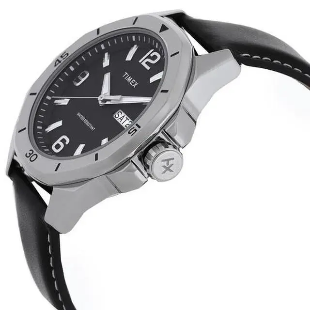 Alt view image 2 of 2 - Timex Essex Black Dial Leather Mens Watch