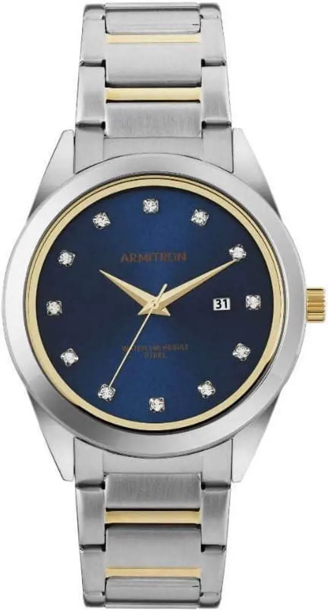 Main image of Armitron Two-Tone Crystal Mens Watch