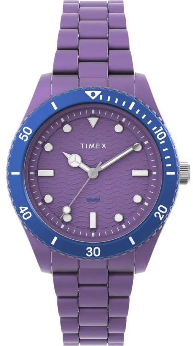 Main image of Timex Legacy tide 37mm Recycled Plastic Purple Unisex Watch
