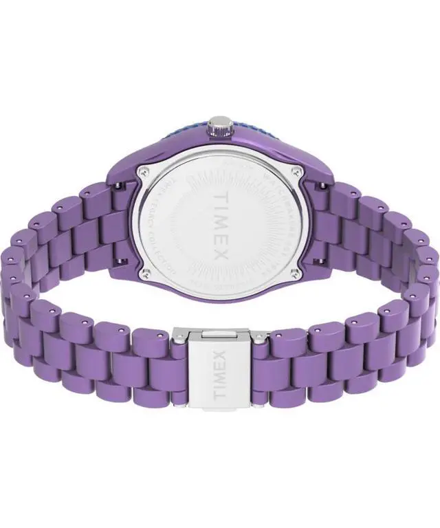 Alt view image 2 of 3 - Timex Legacy tide 37mm Recycled Plastic Purple Unisex Watch
