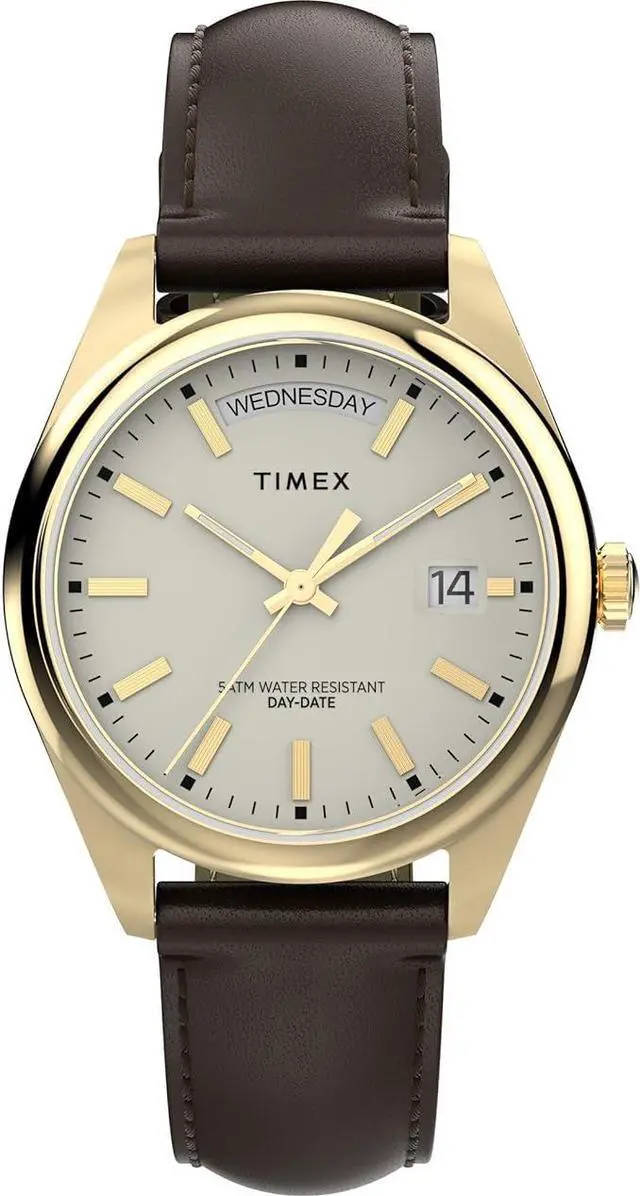 Main image of Timex Classic Day-Date Leather Ladies Watch