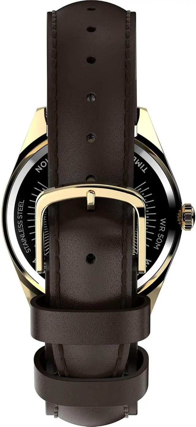 Alt view image 3 of 3 - Timex Classic Day-Date Leather Ladies Watch