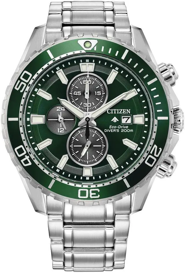 Alt view image 5 of 7 - Citizen Promaster Chronograph Eco-Drive Diver's CA0820-50X 200M Men's Watch