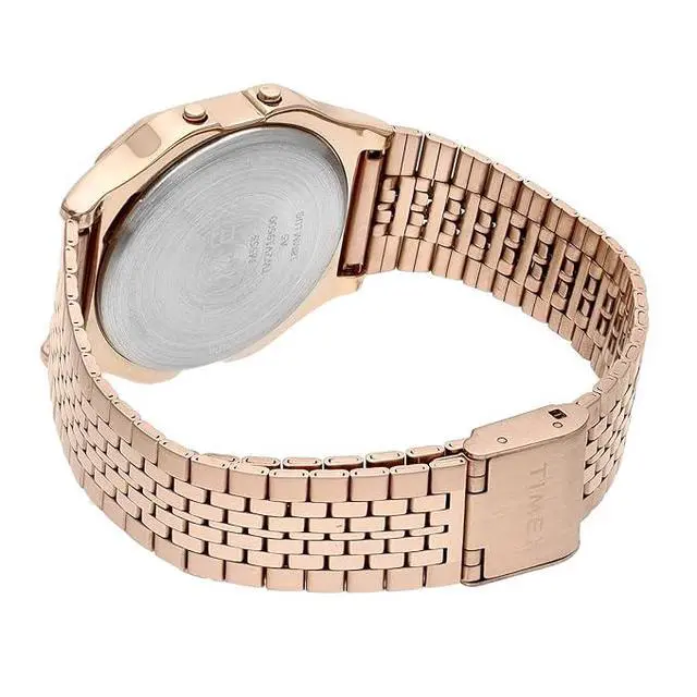 Alt view image 2 of 3 - Timex T80 34mm Digital Rose Gold-Tone Unisex Watch