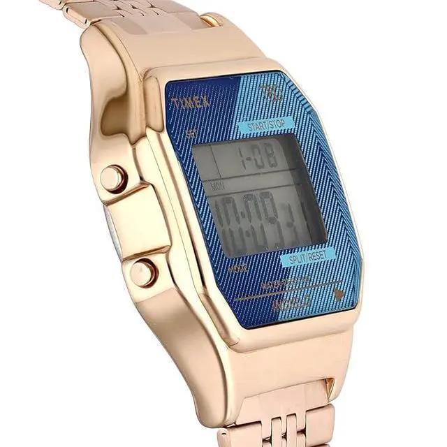 Alt view image 3 of 3 - Timex T80 34mm Digital Rose Gold-Tone Unisex Watch