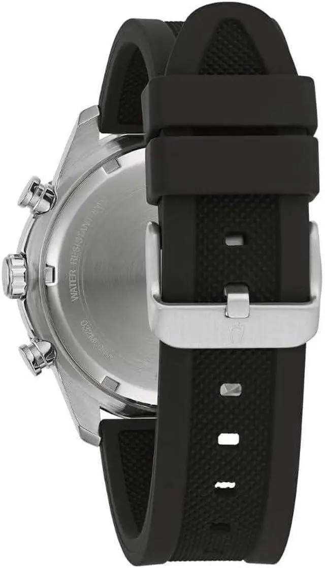 Alt view image 2 of 3 - Bulova Chronograph Quartz Black Dial Mens Watch