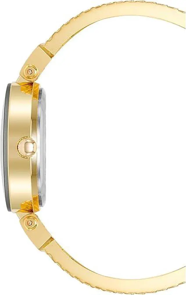 Alt view image 2 of 3 - Anne Klein Gold-Tone Champagne Sunray Dial Diamond Accent Bangle Ladies Watch