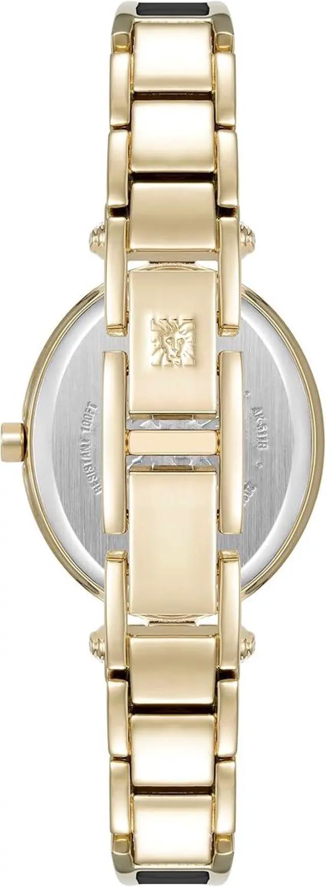 Alt view image 3 of 3 - Anne Klein Rose Gold-Tone Oval Bangle Diamond Accent Ladies Watch