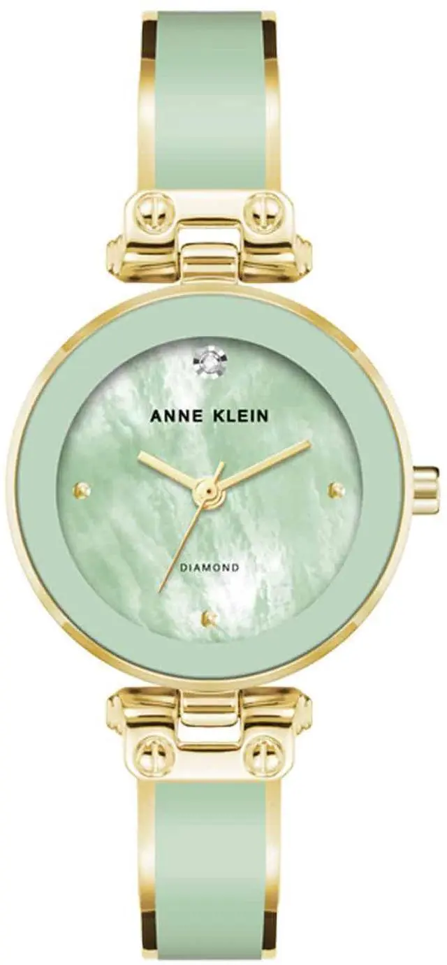 Main image of Anne Klein Green Bangle Gold-Tone Ladies Watch AK-1980MIGB