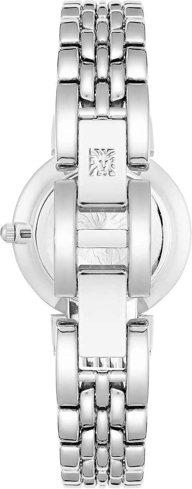Alt view image 3 of 3 - Anne Klein Silver-Tone Rainbow Crystal Bezel Ladies Watch AK-2929RBSV
