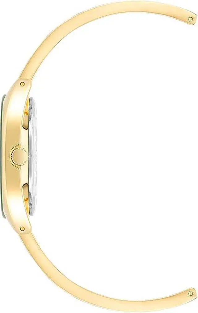 Alt view image 2 of 3 - Anne Klein Gold-Tone Green Mother-of-Pearl Bangle Diamond Accent Ladies Watch