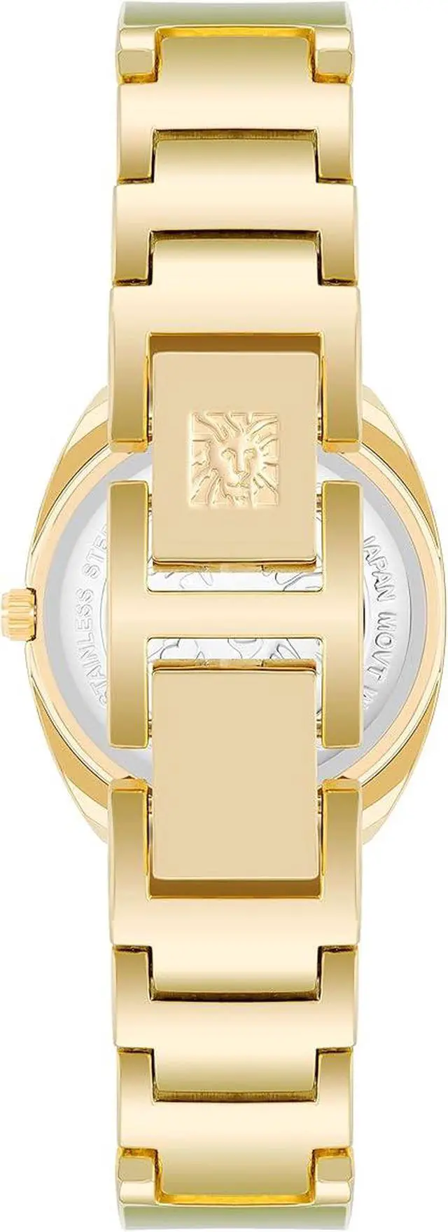 Alt view image 3 of 3 - Anne Klein Gold-Tone Green Mother-of-Pearl Bangle Diamond Accent Ladies Watch