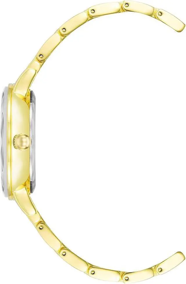 Alt view image 2 of 3 - Anne Klein Gold-Tone Faceted Crystal Black Diamond Dial Ladies Watch AK-3966BKGB