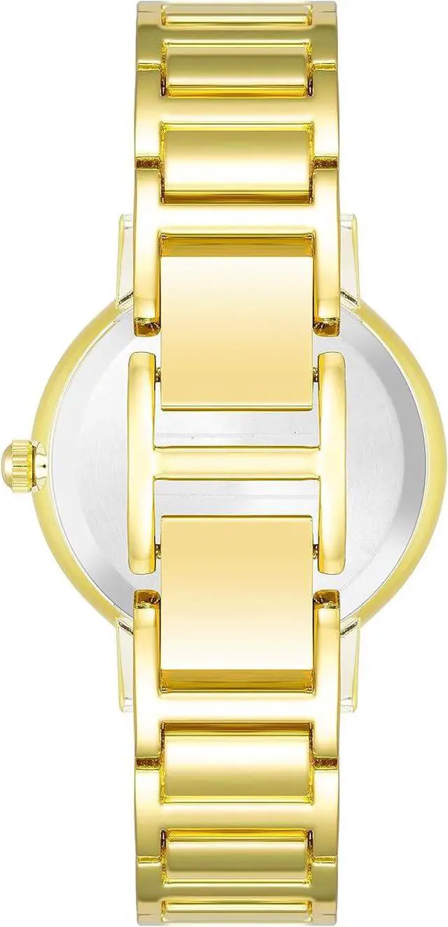 Alt view image 3 of 3 - Anne Klein Gold-Tone Faceted Crystal Champagne Sunray Ladies Watch AK-3966CHGB