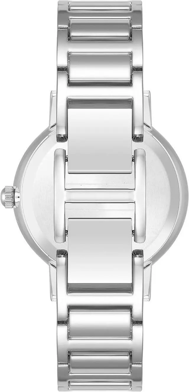 Alt view image 3 of 3 - Anne Klein Silver-Tone Faceted Crystal Diamond Dial Ladies Watch AK-3967SVSV
