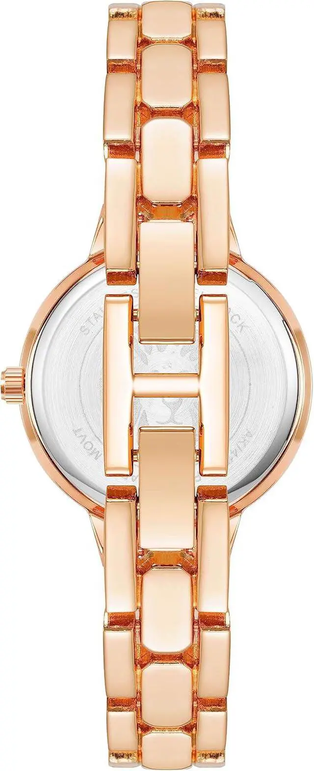 Alt view image 3 of 3 - Anne Klein Petite Rose Gold-Tone Diamond Dial Analog Ladies Watch AK-4190RGRG