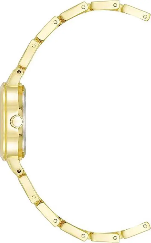 Alt view image 2 of 3 - Anne Klein Petite Gold-Tone Diamond Dial Champagne Sunray Ladies Watch AK-4190CHGB