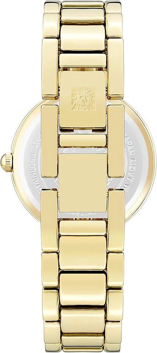 Alt view image 3 of 3 - Anne Klein Gold-Tone Purple Dial with Second Hand Ladies Watch