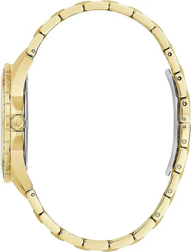Alt view image 3 of 3 - Bulova Crystal Phantom Gold-Tone Mens Watch