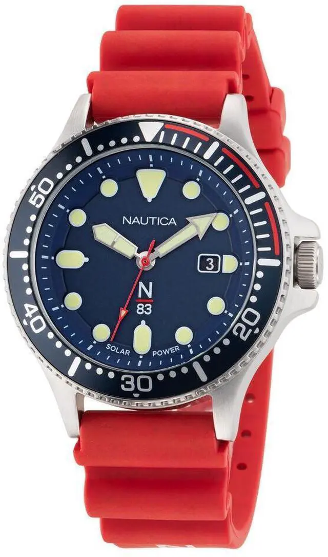 Main image of Nautica Cocoa Beach Red PU Mens Watch