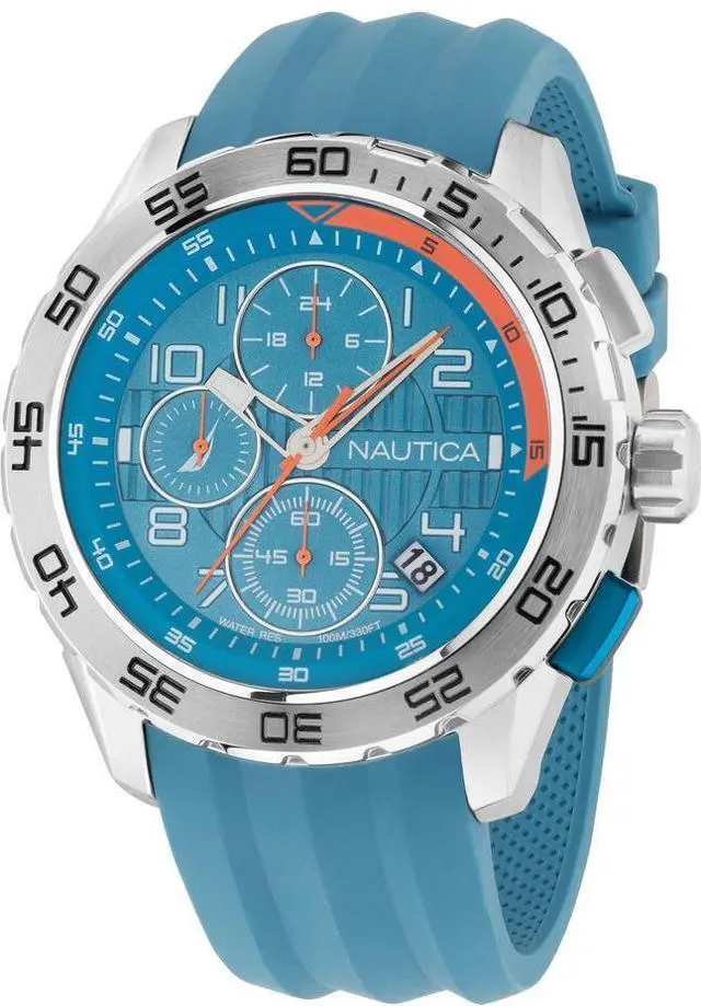 Main image of Nautica Nst Blue Silicone Mens Watch