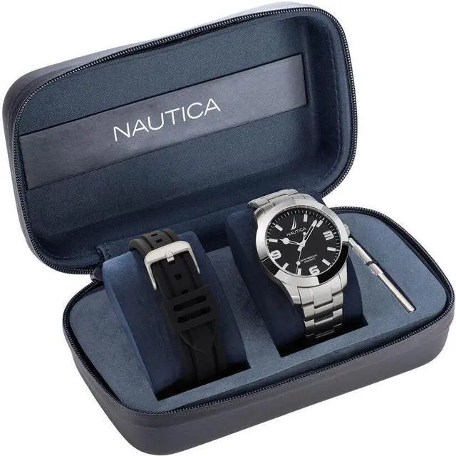 Main image of Nautica Pacific Beach Stainless Steel Mens Watch