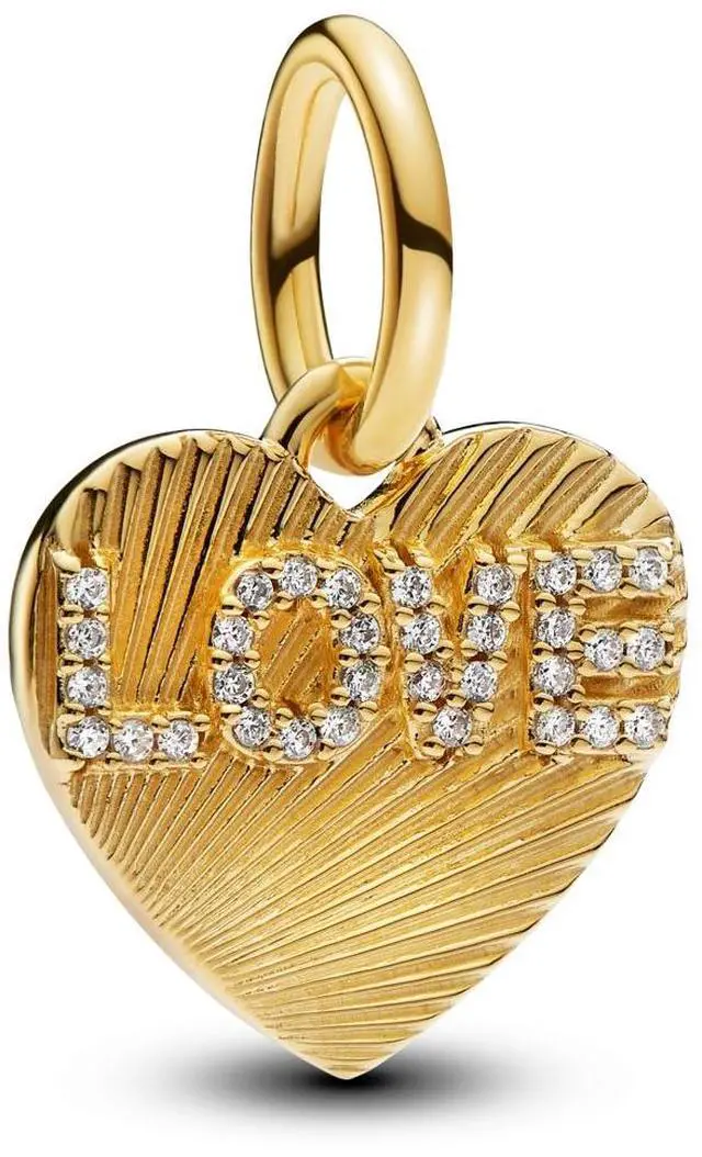 Main image of Pandora Moments Engravable Love Heart Dangle Charm