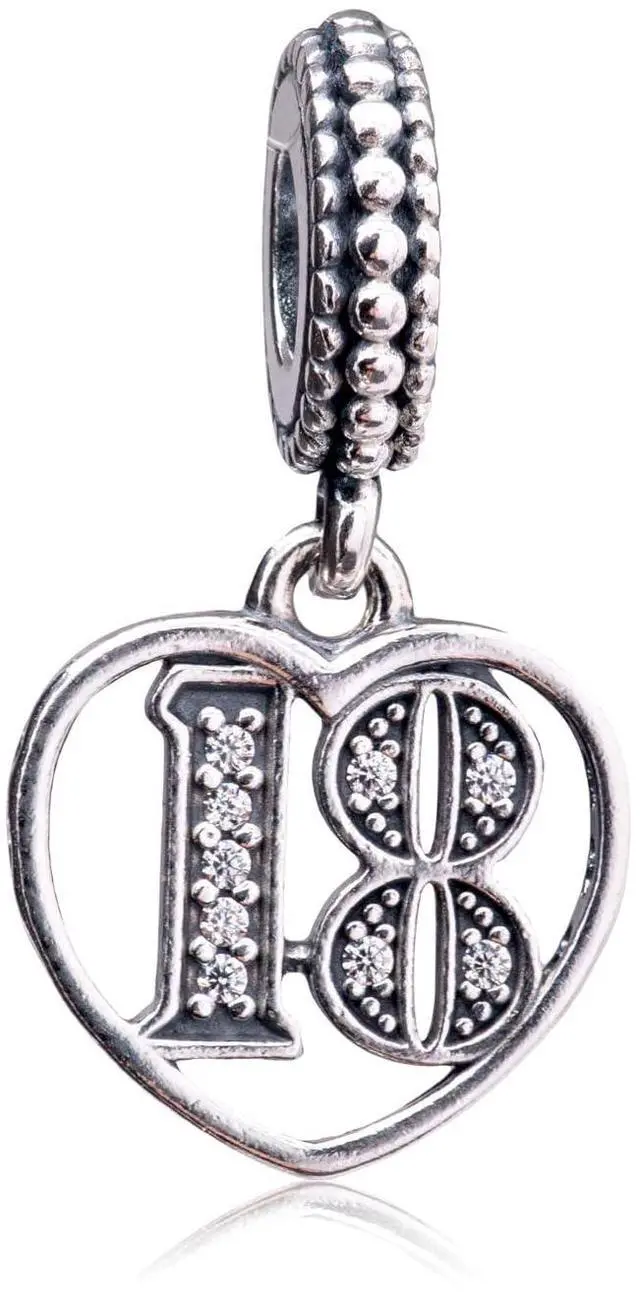 Alt view image 3 of 3 - PANDORA 18th Celebration Dangle Charm -