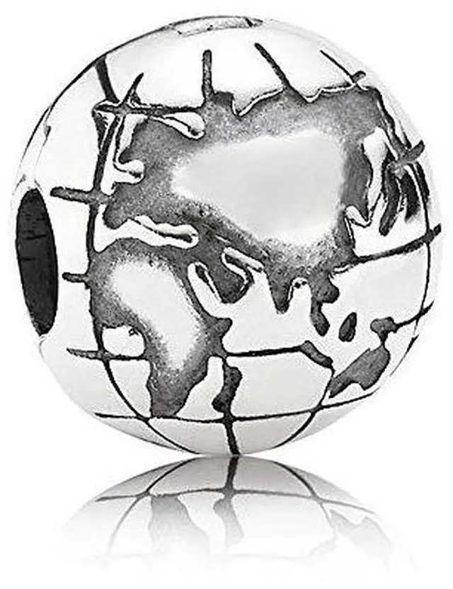 Main image of PANDORA Sterling Silver Globe Travel Clip