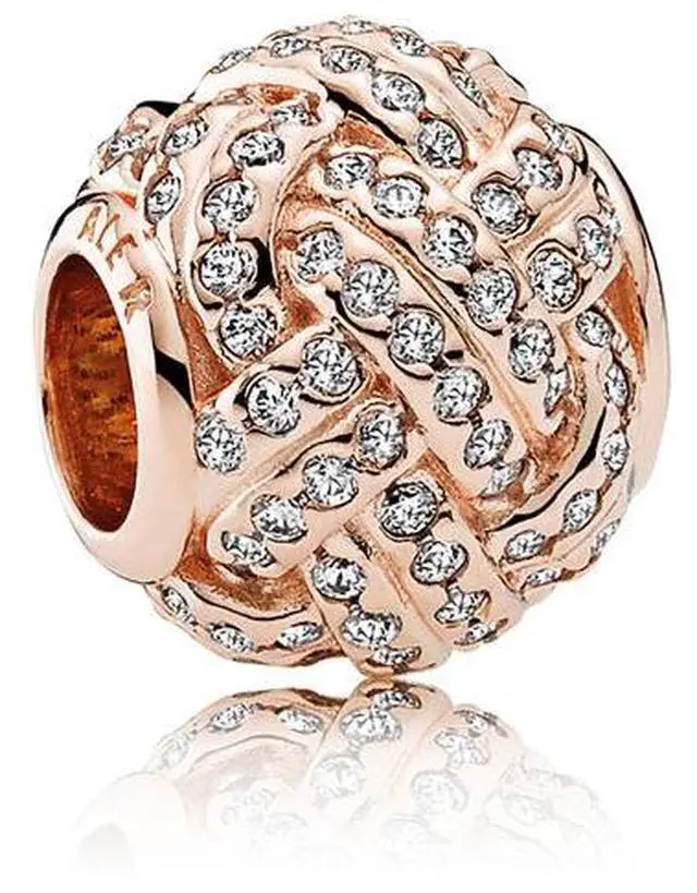 Main image of PANDORA Sparkling Love Knot Clear CZ