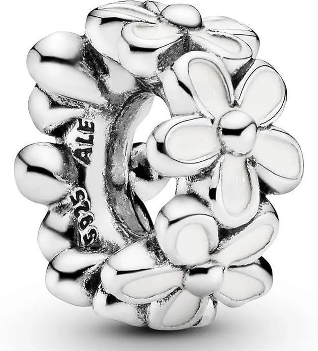 Main image of PANDORA Darling Daisies Spacer - White Enamel -