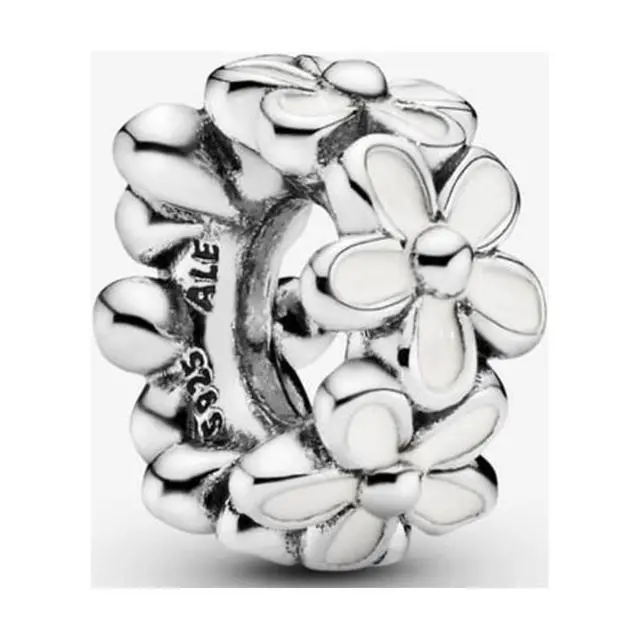 Alt view image 2 of 2 - PANDORA Darling Daisies Spacer - White Enamel -