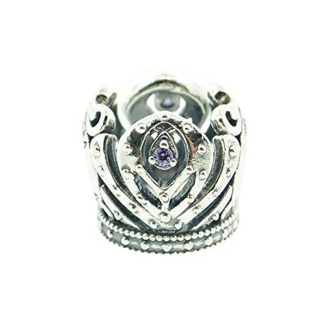 Alt view image 2 of 3 - PANDORA Disney - Annas Crown Charm - Purple CZ -