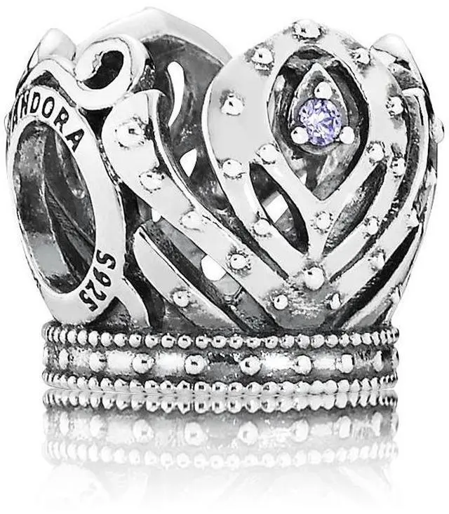 Main image of PANDORA Disney - Annas Crown Charm - Purple CZ -