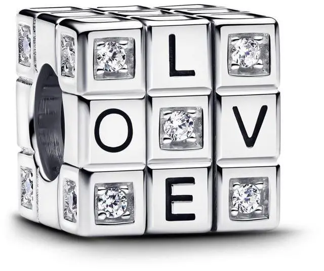 Main image of Pandora Moveable Toy Cube Charm Sterling silver