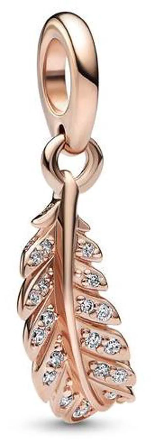 Main image of Pandora Floating Curved Feather Dangle Charm