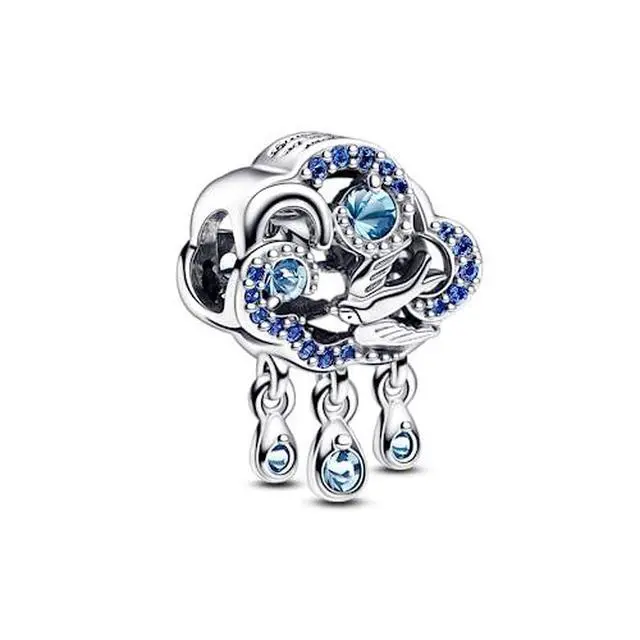 Alt view image 2 of 3 - Pandora Cloud & Swallow Charm