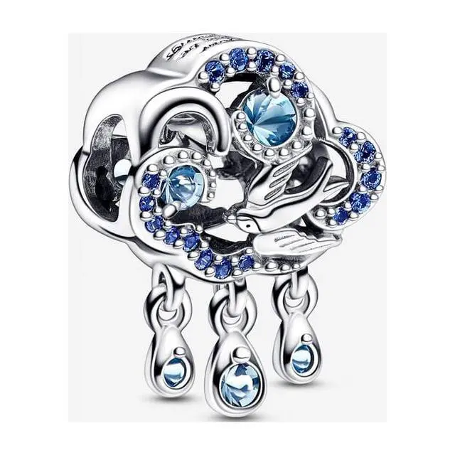 Alt view image 3 of 3 - Pandora Cloud & Swallow Charm
