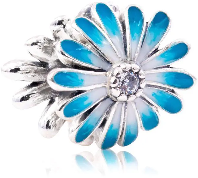 Main image of Pandora Blue Daisy Flower Charm