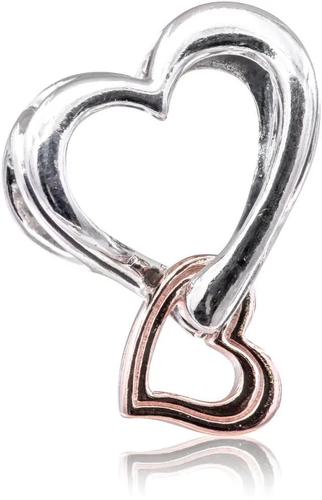 Main image of Pandora Two-tone Openwork Infinity Heart Charm